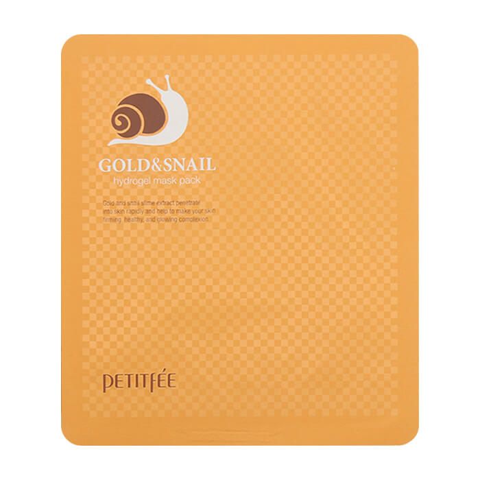 Гидрогелевая маска с муцином улитки Petitfee Snail Gold Hydrogel Mask Pack