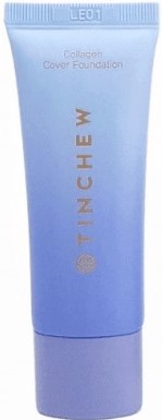 Увлажняющий тональный крем тон 21 ванильно-бежевый Tinchew Collagen Cover Foundation SPF 36 / PA ++