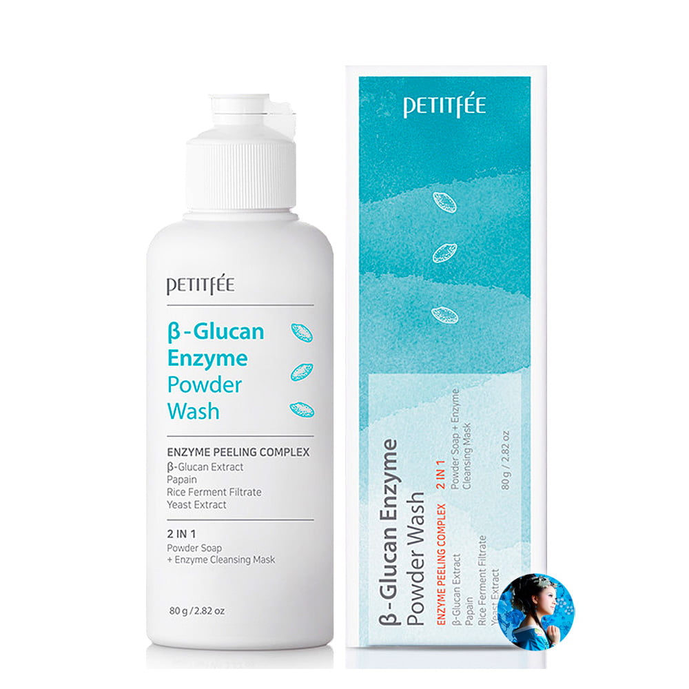Очищающая энзимная пудра с бета-глюканом Petitfee β-Glucan Enzyme Powder Wash