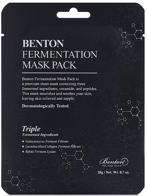 Тканевая омолаживающая маска с ферментами Benton Fermentation Mask Pack