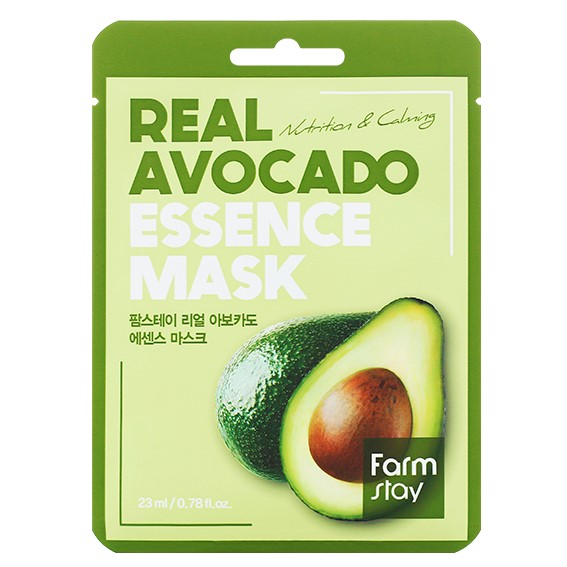 Тканевая маска с экстрактом авокадо FarmStay Real Avocado Essence Mask 