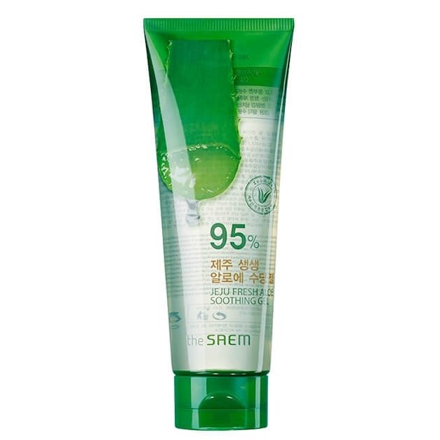 Гель с алоэ универсальный увлажняющий The Saem Jeju Fresh Aloe Soothing Gel 95% Tube
