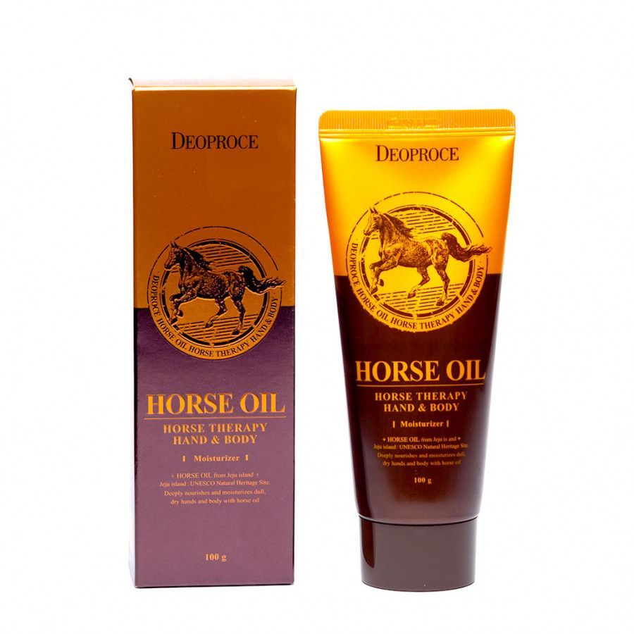 Питательный крем для рук и тела с лошадиным жиром Deoproce Hand & Body Horse Oil