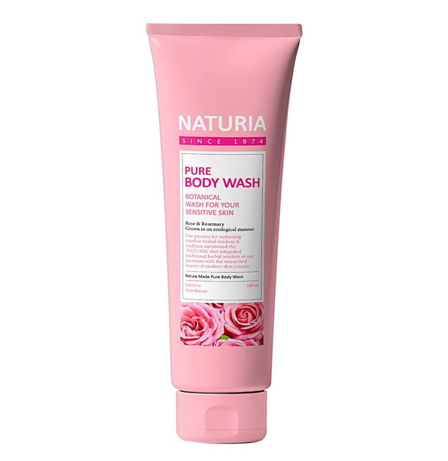 Гель для душа роза и розмарин Naturia Pure Body Wash Rose & Rosemary