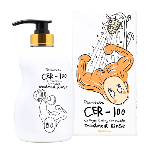 Восстанавливающий бальзам для гладкости волос Elizavecca CER-100 Collagen Coating Hair Muscle Treatment Rinse