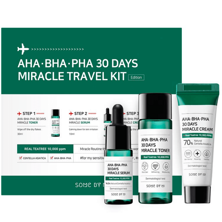 Набор для ухода за проблемной кожей Some By Mi AHA BHA PHA 30 Days Miracle Travel Kit