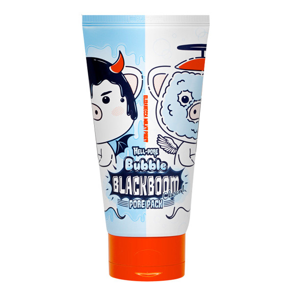 Кислородная маска для глубокого очищения пор Elizavecca Hell-Pore Bubble Blackboom Pore Pack