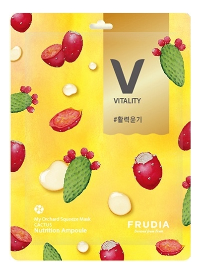 Тканевая маска с экстрактом кактуса Frudia My Orchard Squeeze Mask Cactus