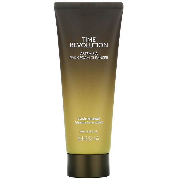 Очищающая пенка-маска с экстрактом полыни Missha Time Revolution Artemisia Pack Foam Cleanser