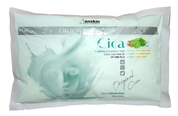 Альгинатная маска с экстрактом центеллы успокаивающая Anskin Cica Modeling Mask