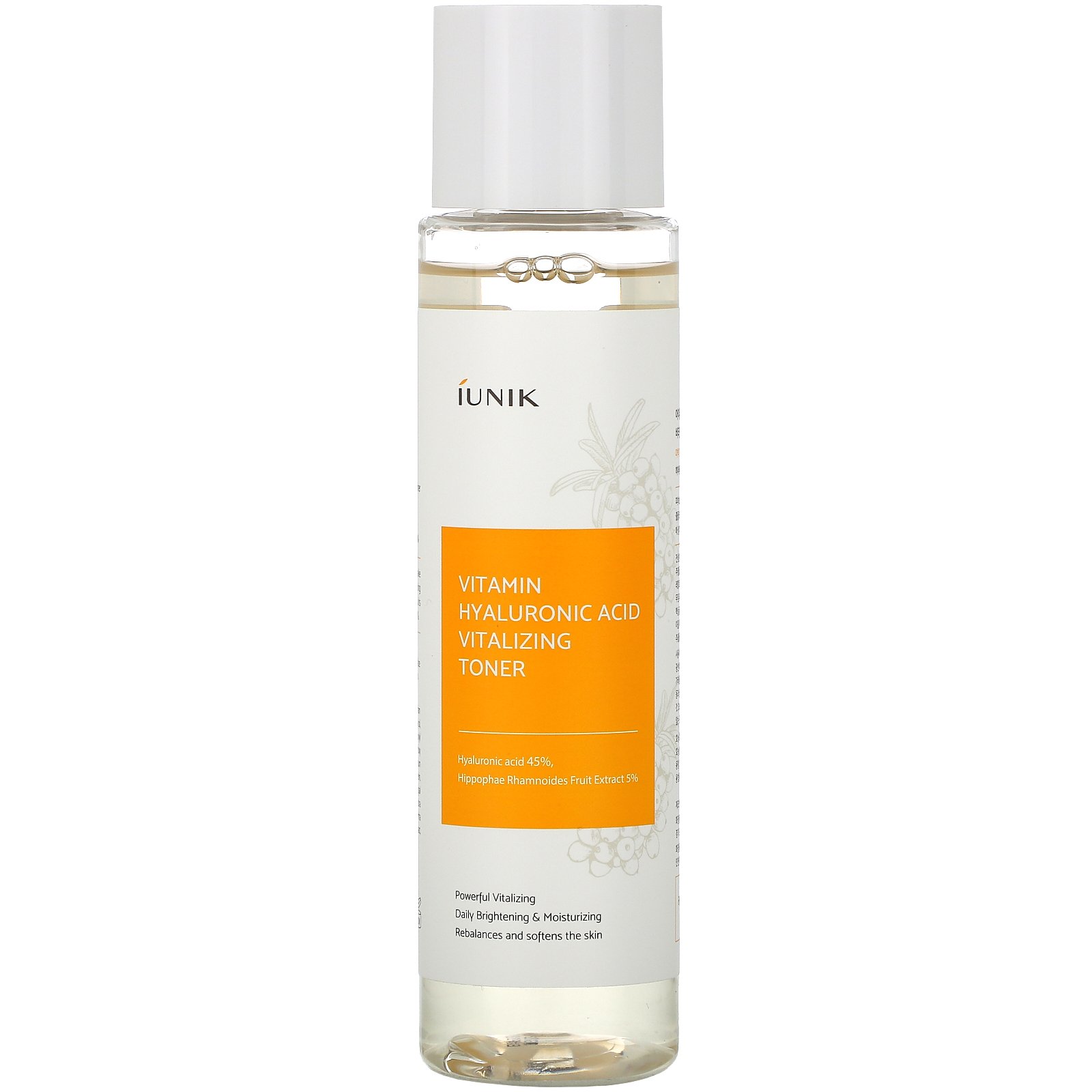 Витаминный тонер для ровного тона и сияния iUnik Vitamin Hyaluronic Acid Vitalizing Toner