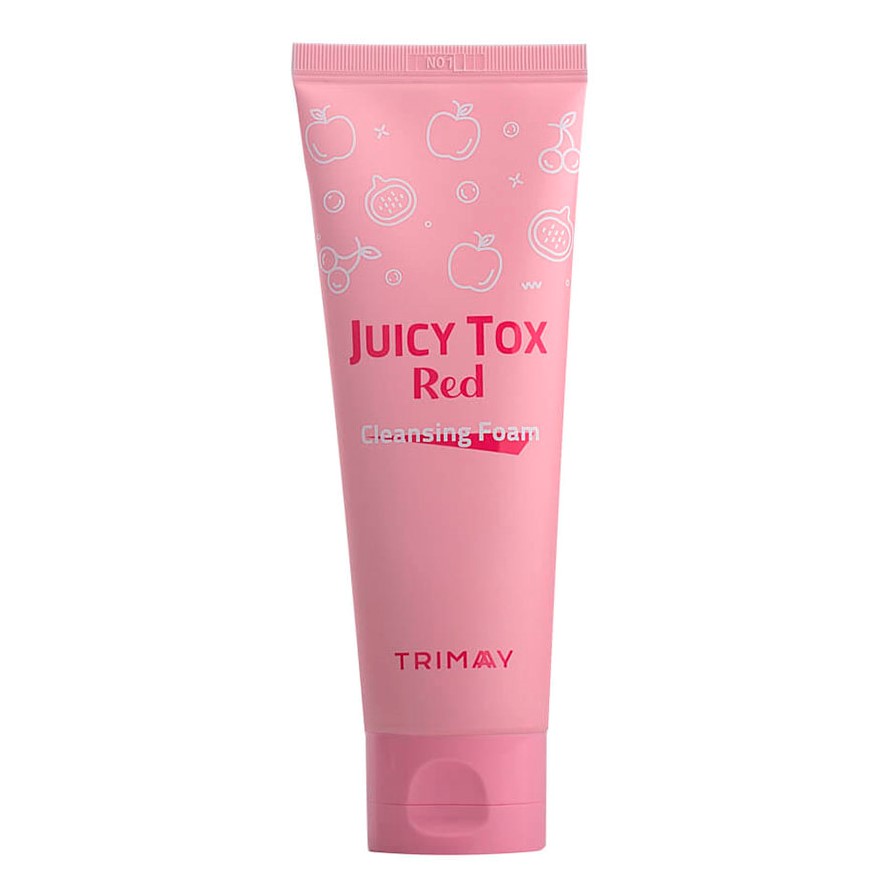 Пенка для умывания с экстрактами грейпфрута и инжира Trimay Juicy Tox Red Cleansing Foam 