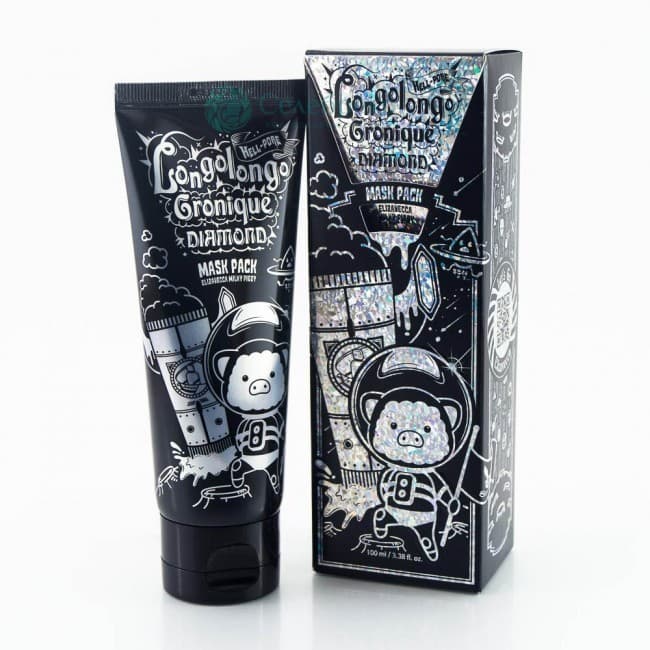 Маска-пленка с алмазной пудрой Elizavecca Milky Piggy Hell-Pore Longo Longo Gronique Diamond Mask Pack