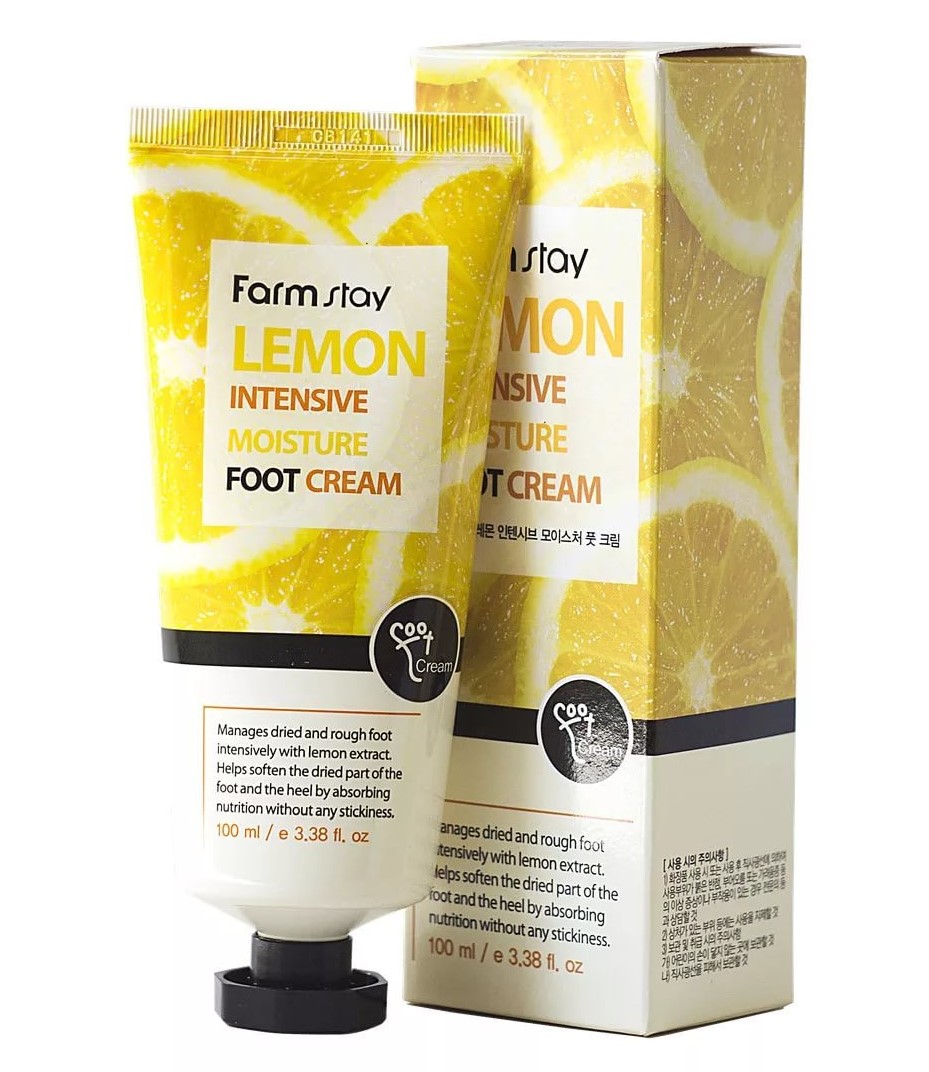 Крем для ног увлажняющий с экстрактом лимона Farmstay Lemon Intensive Moisture Foot Cream