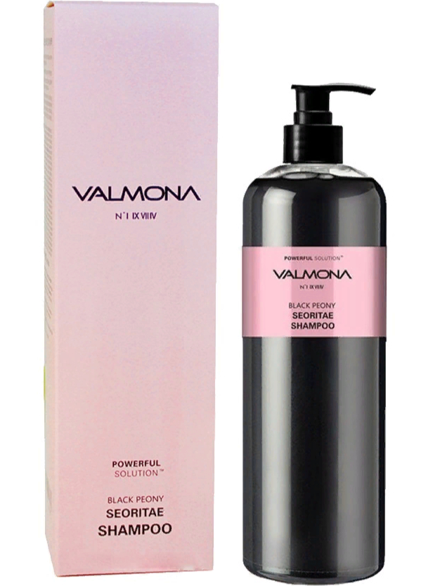 Шампунь от выпадения волос с экстрактом черного пиона и бобов Valmona Powerful Solution Black Peony Seoritae Shampoo
