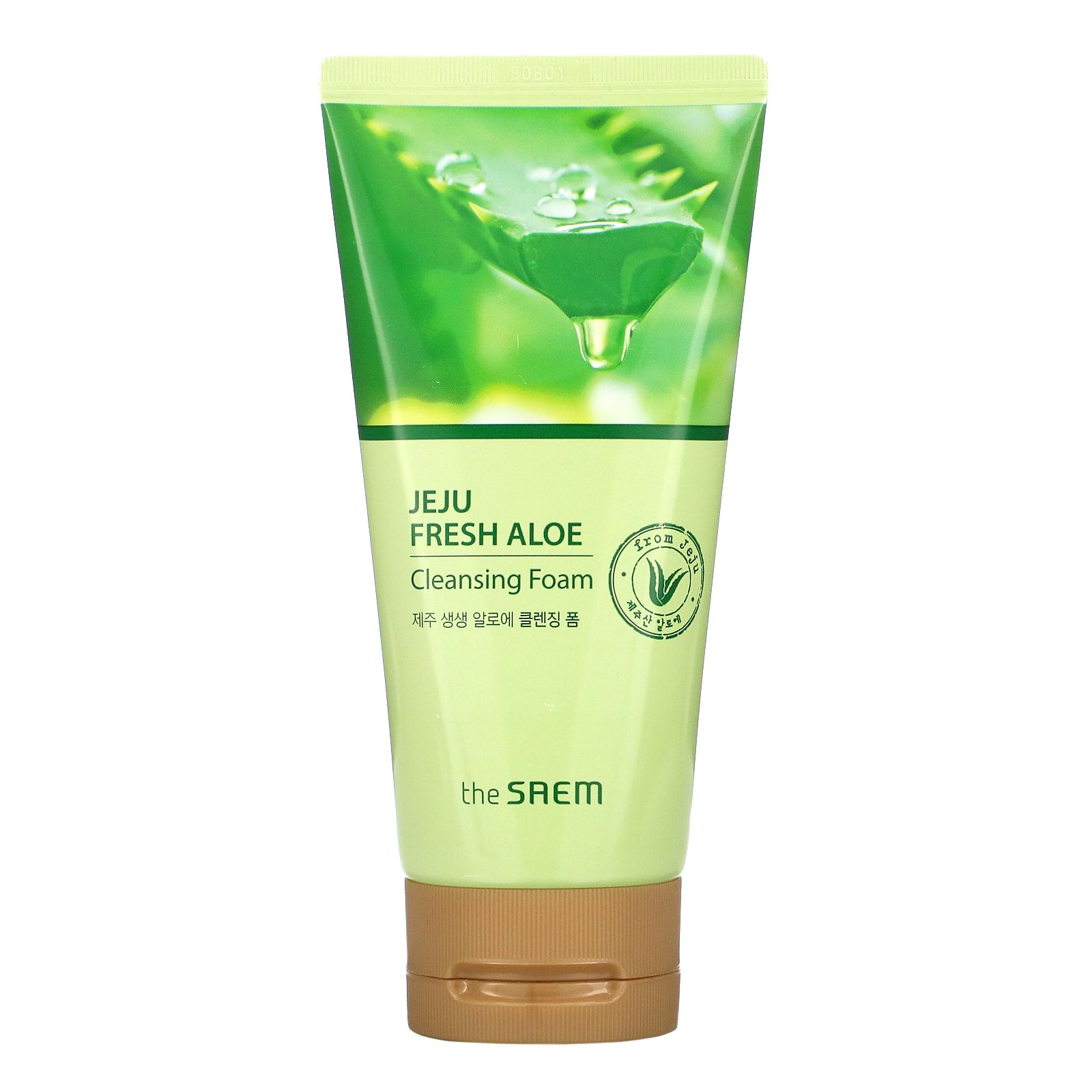 Освежающая пенка с алоэ The Saem Jeju Fresh Aloe Cleansing Foam