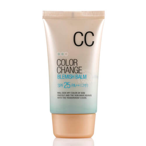 Матирующий сс-крем для кожи склонной к жирности Welcos Lotus Color Change Blemish Balm