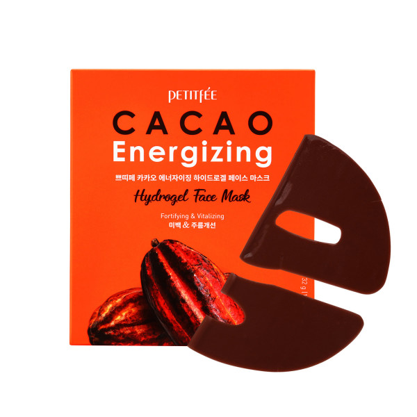 Гидрогелевая тонизирующая маска с какао Petitfee Cacao Energizing Hydrogel Face Mask
