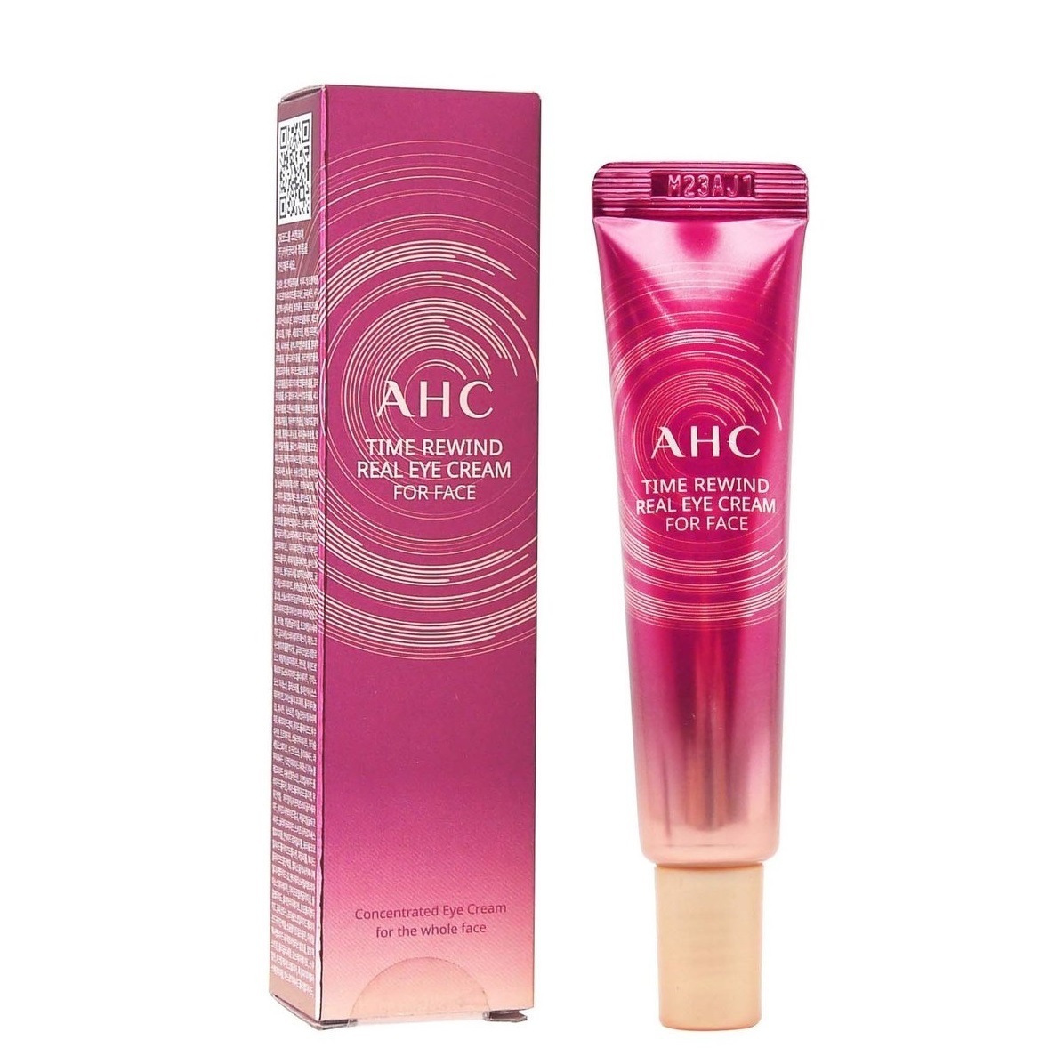 Антивозрастной крем для век и для лица от морщин AHC Time Rewind Real Eye Cream For Face 8 Laun