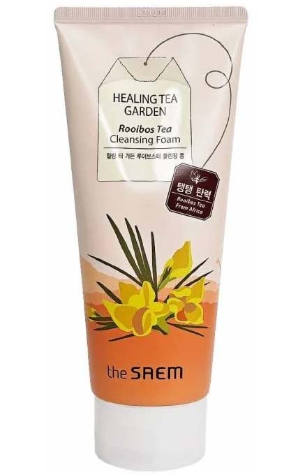Пенка с экстрактом чая ройбуш The Saem Healing Tea Garden Rooibos Tea Cleansing Foam