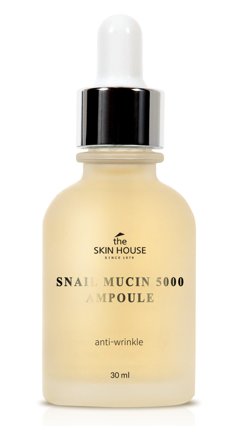 Омолаживающая ампульная сыворотка с коллагеном и муцином улитки The Skin House Snail Mucin 5000 Ampoule