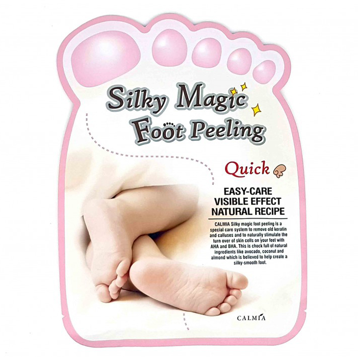 Экспресс пилинг-носочки для отшелушивания Calmia Silky Magic Foot Peeling
