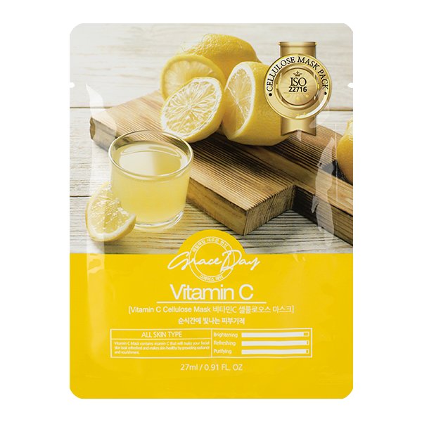Тканевая маска с витамином С Grace Day Vitamin C Cellulose Mask