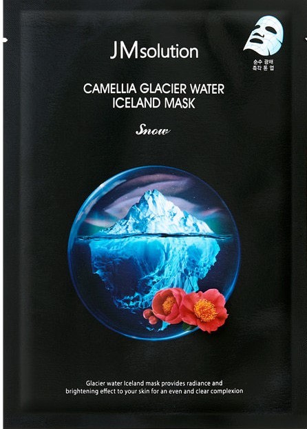 Тканевая маска с экстрактом камелии и ледниковой водой JMSolution Camellia Glacier Water Iceland Snow Mask