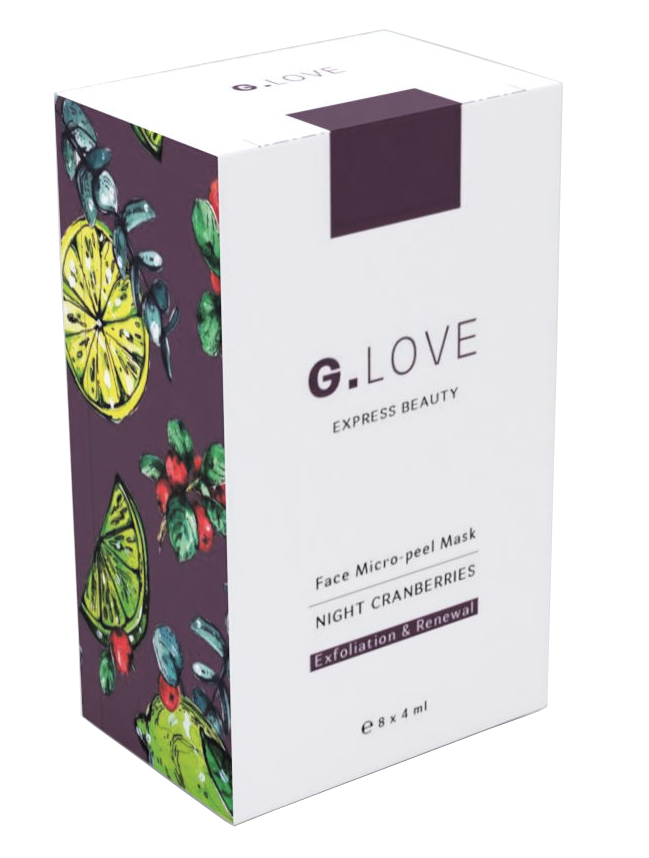 Маска-пилинг с комплексом кислот G.Love Face Micro-peel Mask Nicht Cranberries