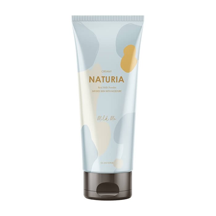 Скраб для тела солевой молочный Evas Naturia Creamy Oil Salt Scrub Milk Me