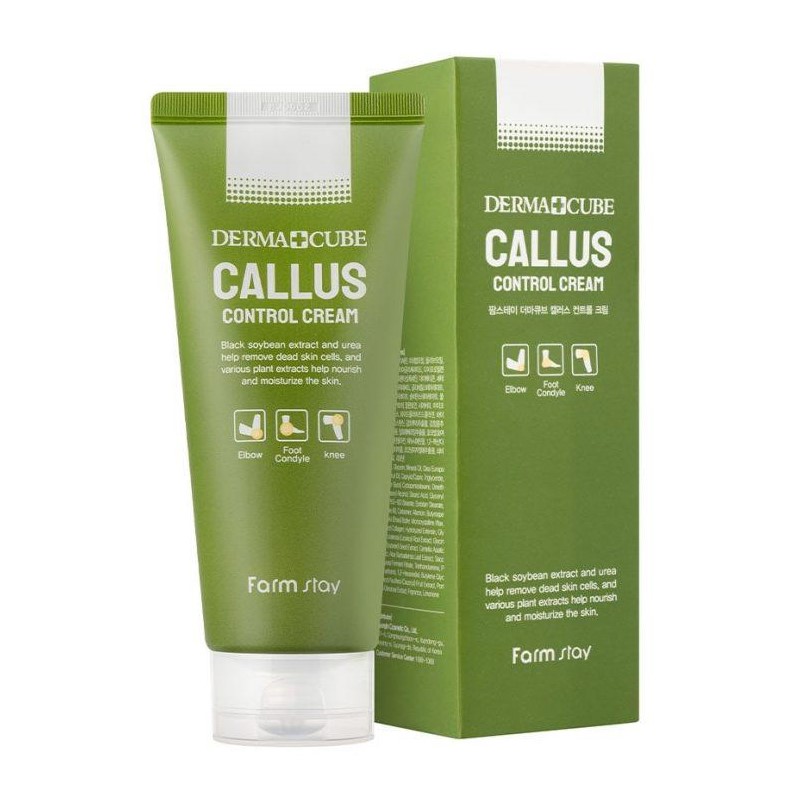 Крем против сухой и грубой кожи на локтях, коленях и пятках Farmstay Derma Cube Callus Control Cream
