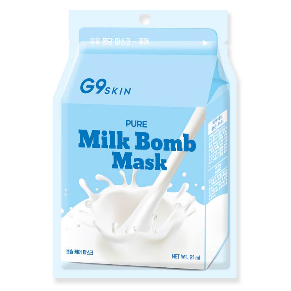 Увлажняющая тканевая маска с молочными протеинами Berrisom G9 Skin Milk Bomb Mask Pure