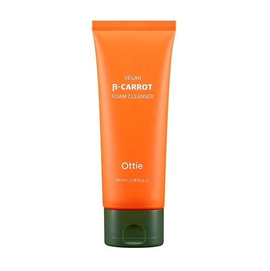 Очищающая веган-пенка на основе органической моркови Ottie Vegan Beta-Carrot Foam Cleanser