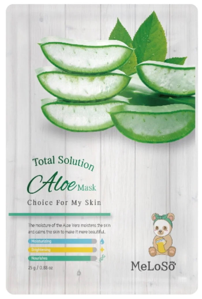 Тканевая маска с алоэ Meloso Total Solution Aloe Mask 