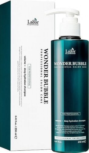 Увлажняющий шампунь для объёма и гладкости волос Lador Wonder Bubble Shampoo