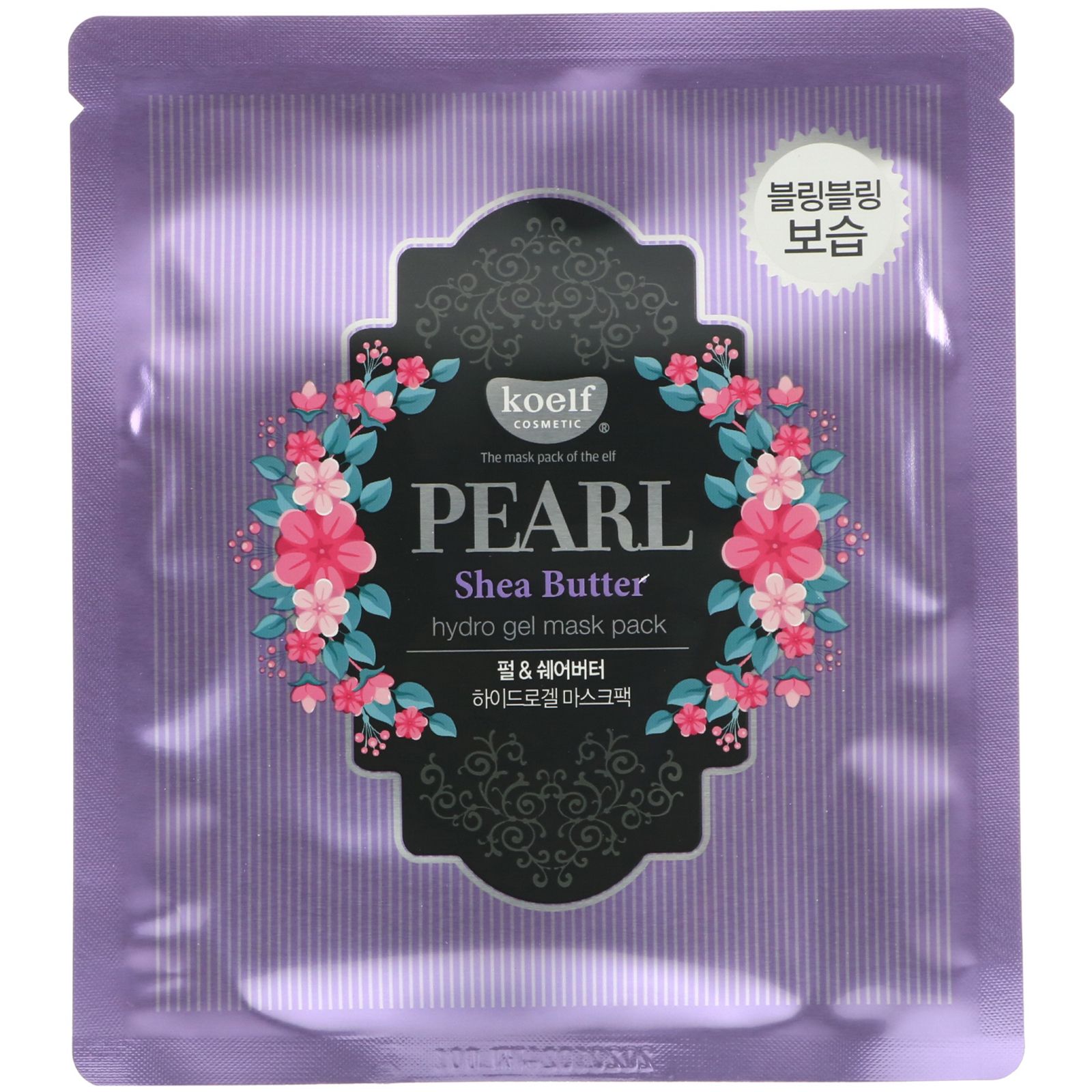 Гидрогелевая маска с маслом ши и жемчугом для питания кожи Koelf Pearl & Shea Butter Hydrogel Mask Pack
