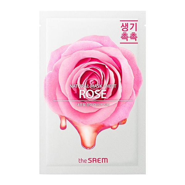Маска тканевая с экстрактом розы The Saem Natural Rose Mask Sheet
