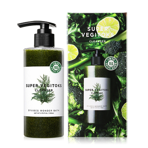 Универсальное детокс очищение для лица Wonder Bath Super Vegitoks Cleanser Green