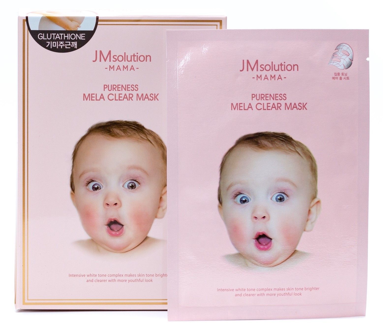 Тканевая маска для сухой и чувствительной кожи JMsolution Mama Pureness Mela Clear Mask