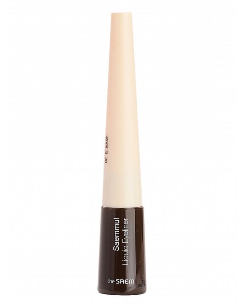 Подводка для глаз жидкая 02 (темно-коричневая) The Saem Saemmul Liquid Eyeliner 02. Deep Brown