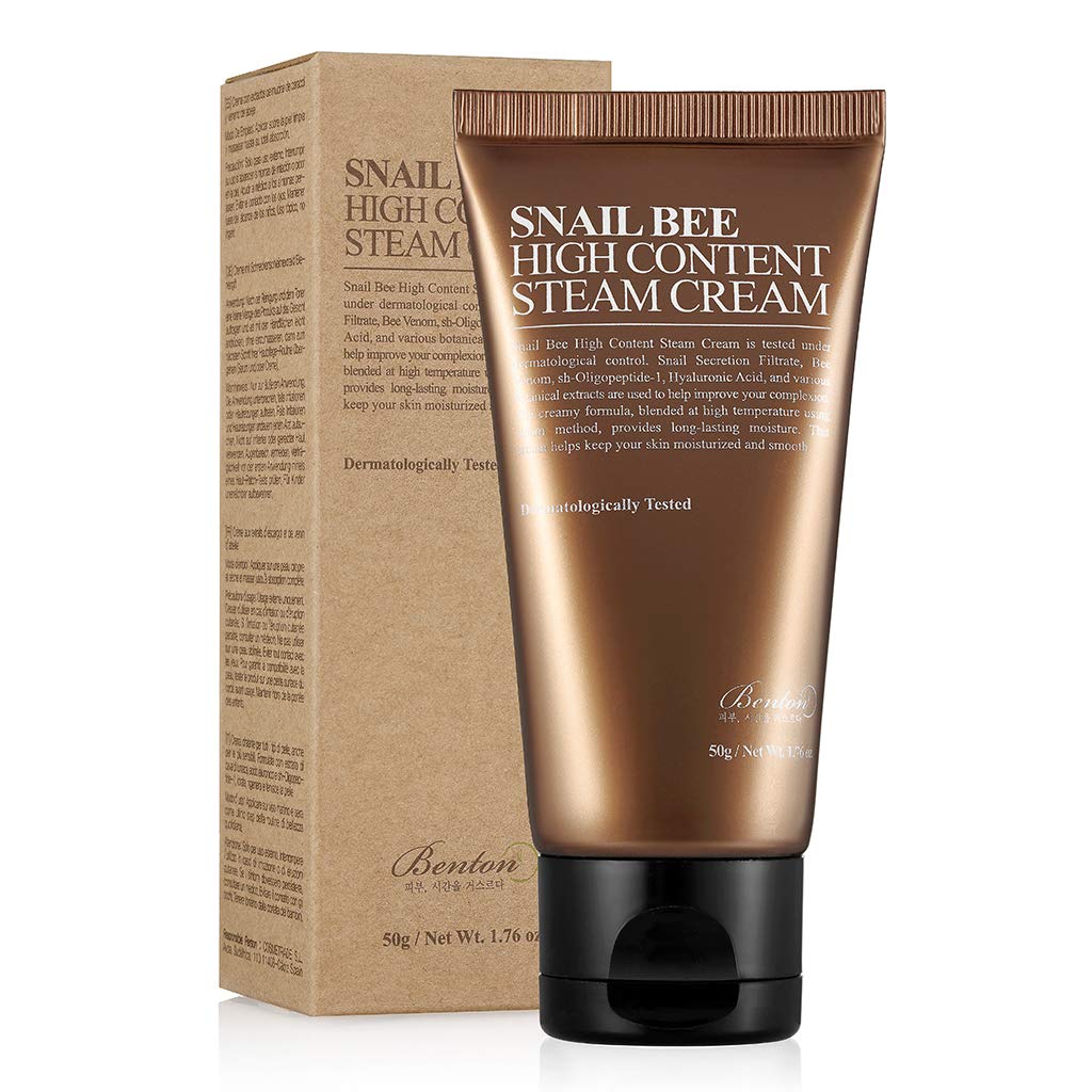 Паровой улиточный крем с пчелиным ядом Benton Snail Bee High Content Steam Cream