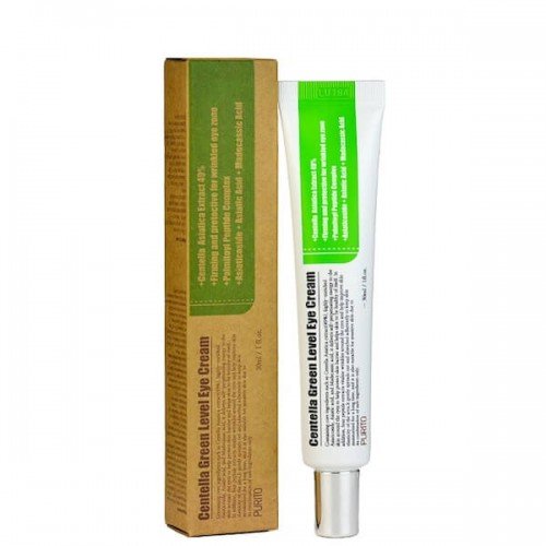 Подтягивающий крем для век с пептидами и центеллой от морщин Purito Centella Green Level Eye Cream