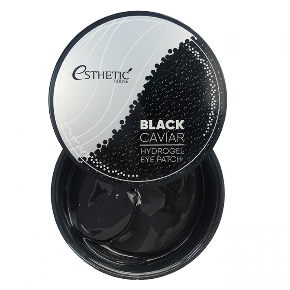 Гидрогелевые патчи для глаз с экстрактом черной икры Esthetic House Black Caviar Hydrogel Eye Patch