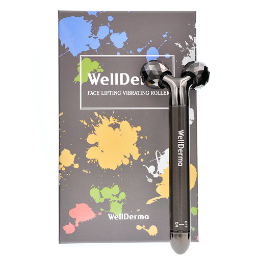 Роликовый массажер для лица с эффектом вибрации Wellderma Face Lifting Vibrating Roller