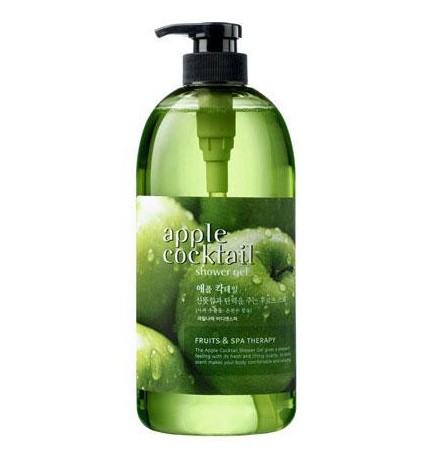 Гель для душа с зеленым яблоком Welcos Body Phren Shower Gel Apple Cocktail