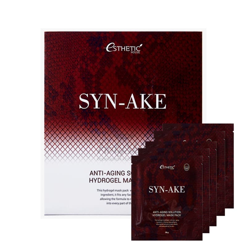 Гидрогелевая маска со змеиным пептидом Esthetic House Syn-Ake Anti-Aging Solution Hydrogel Mask Pack
