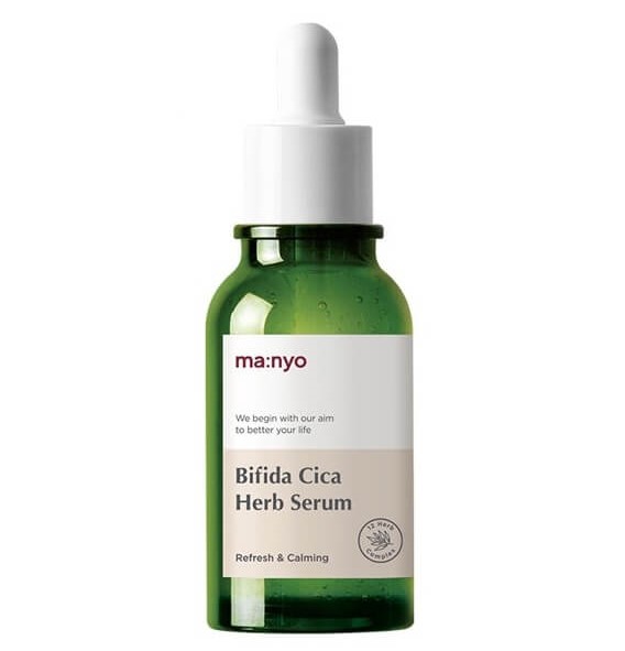 Успокаивающая сыворотка с центеллой и бифидобактериями Manyo Bifida Cica Herb Serum