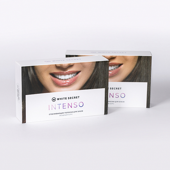 Отбеливающие полоски для зубов (мощный курс) White Secret Intenso