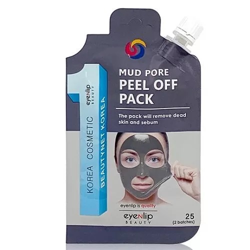 Маска-пленка очищающая Eyenlip Mud Pore Peel Off Pack