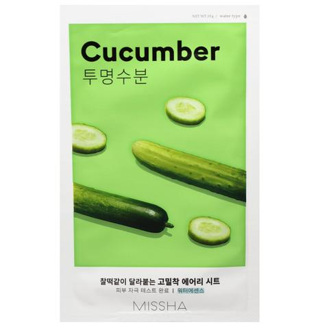 Тканевая маска освежающая и увлажняющая Missha Airy Fit Sheet Mask (Cucumber)